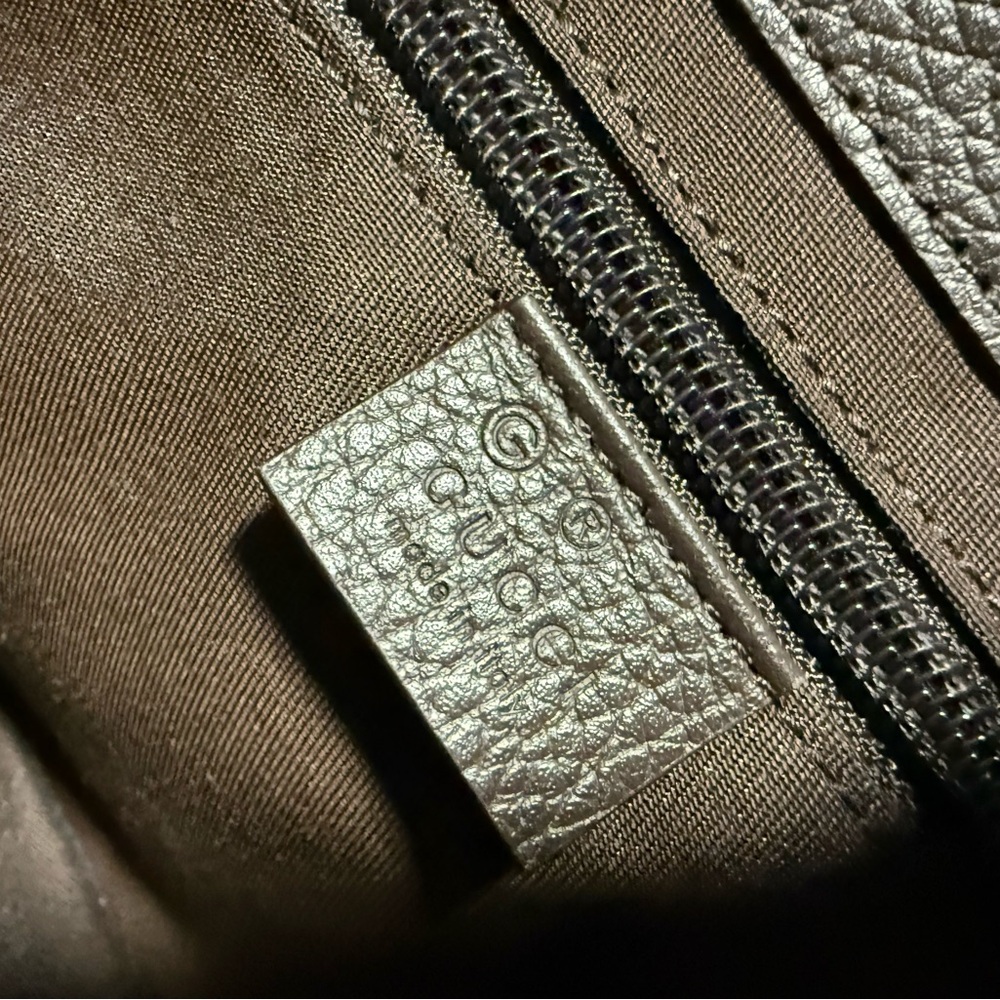 Gucci Tan and Brown Monogram Messenger Bag - Picture 9 of 10